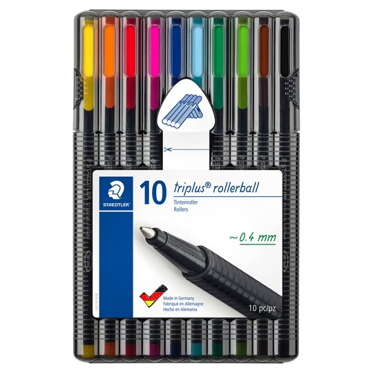 Staedtler Triplus Roller 10 Pack Tesco Groceries