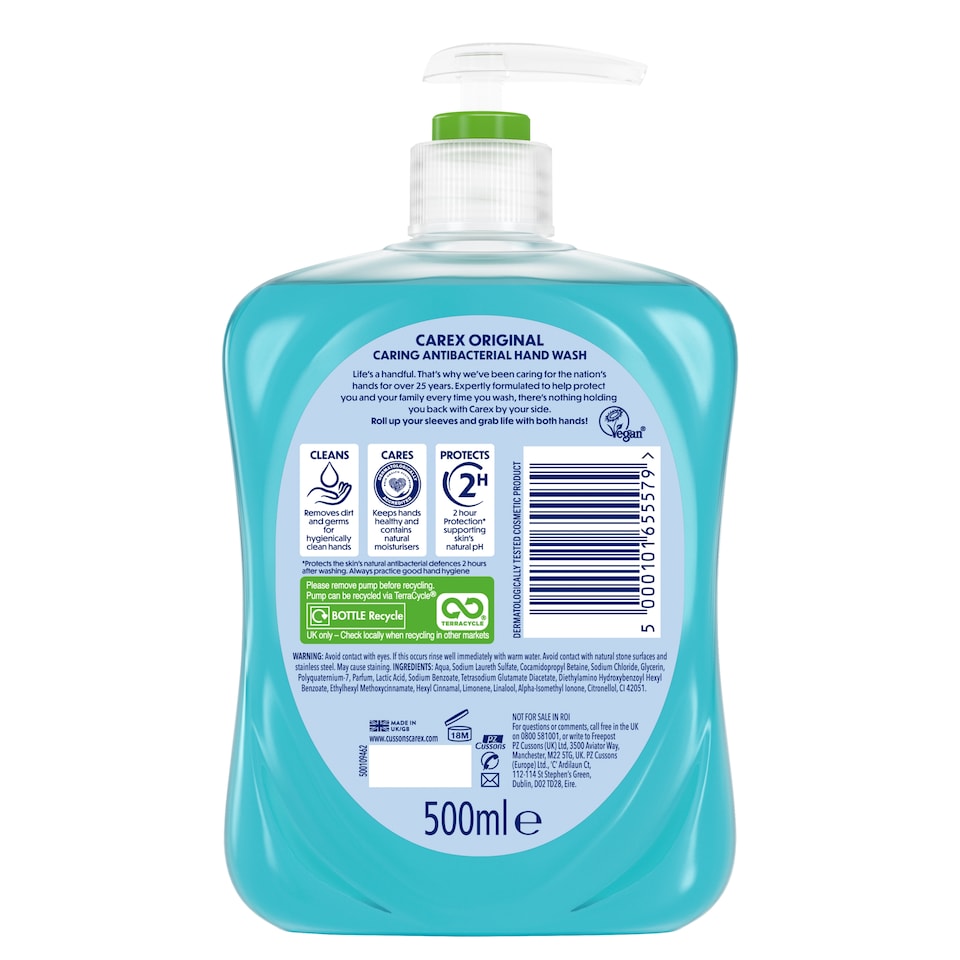 image 1 of Carex Handwash Anti-Bacterial 500Ml