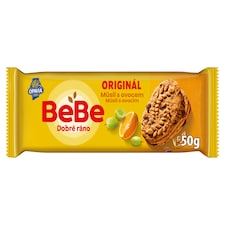 Opavia BeBe Dobré ráno müsli s ovocem sušenky s 5 celozrnnými cereáliemi balení 50 g