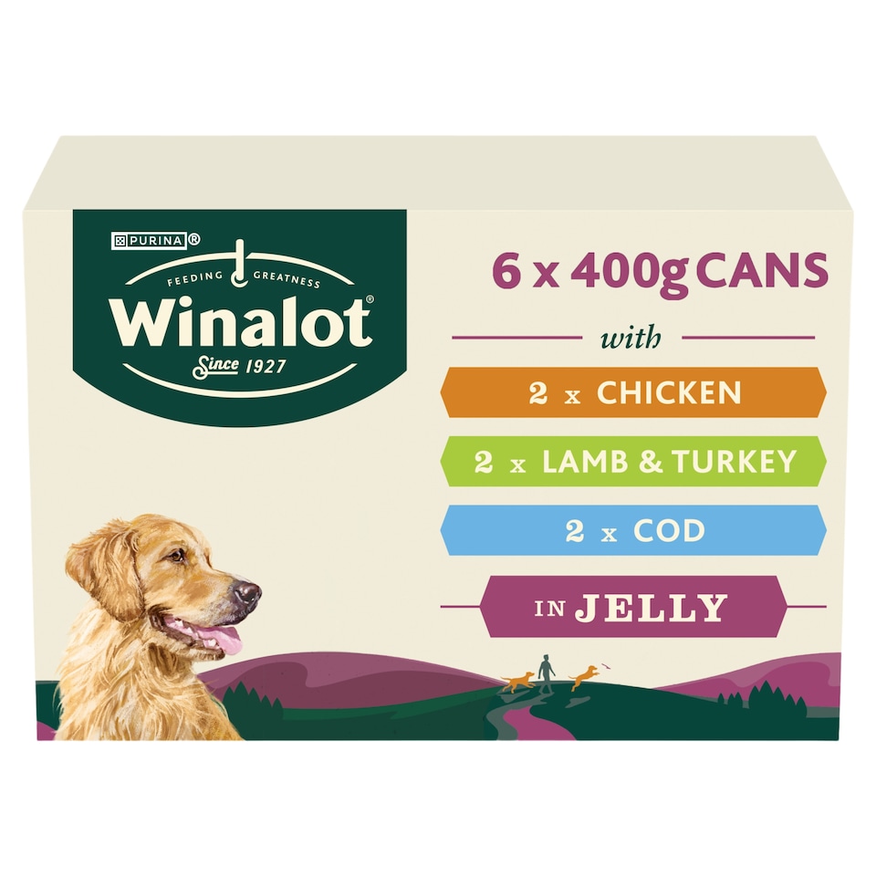 image 1 of WINALOT® Classics Mixed in Jelly Wet Dog Food 6x400g