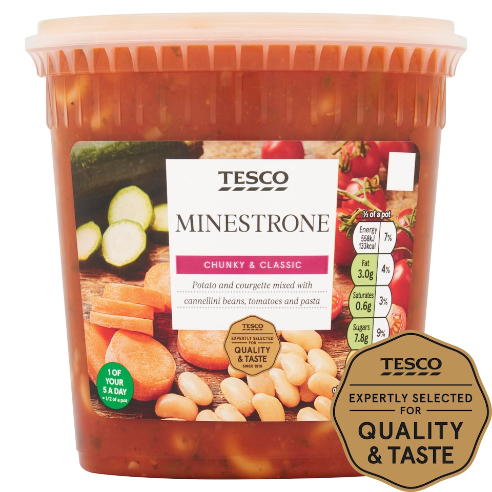 Tesco Chunky Minestrone Soup 600G