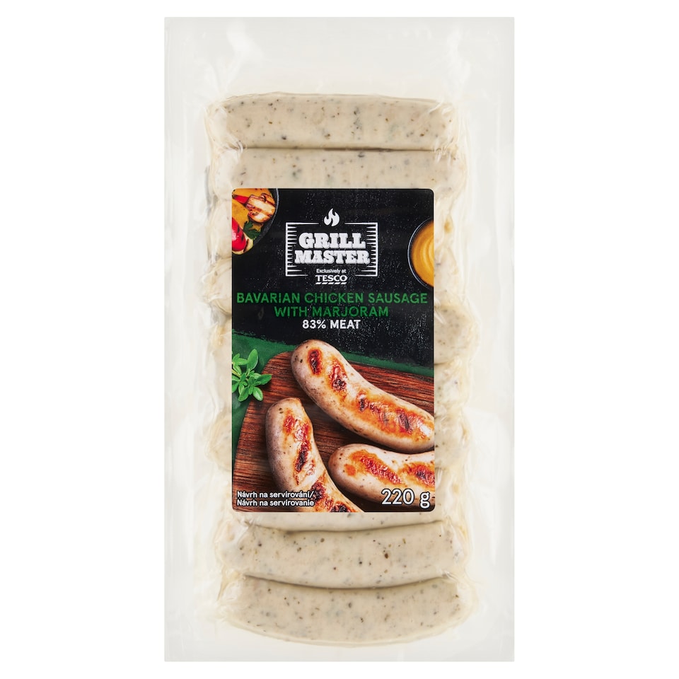 Tesco Grill Master Kuracia klobása s bylinami 220 g