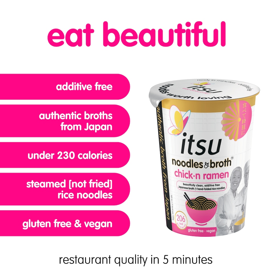 image 1 of itsu chickn ramen instant noodles & broth pot 64g