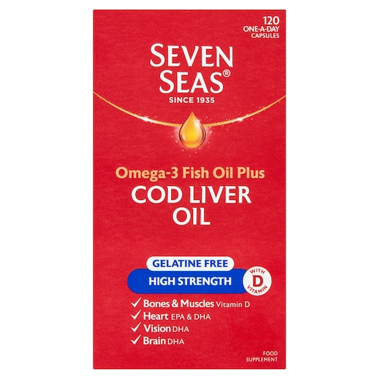 Seven Seas One A Day High Strength Cod Liver Oil 120'S Tesco Groceries