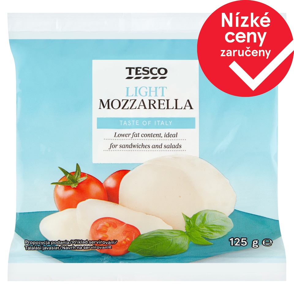 Tesco Mozzarella Light 125g