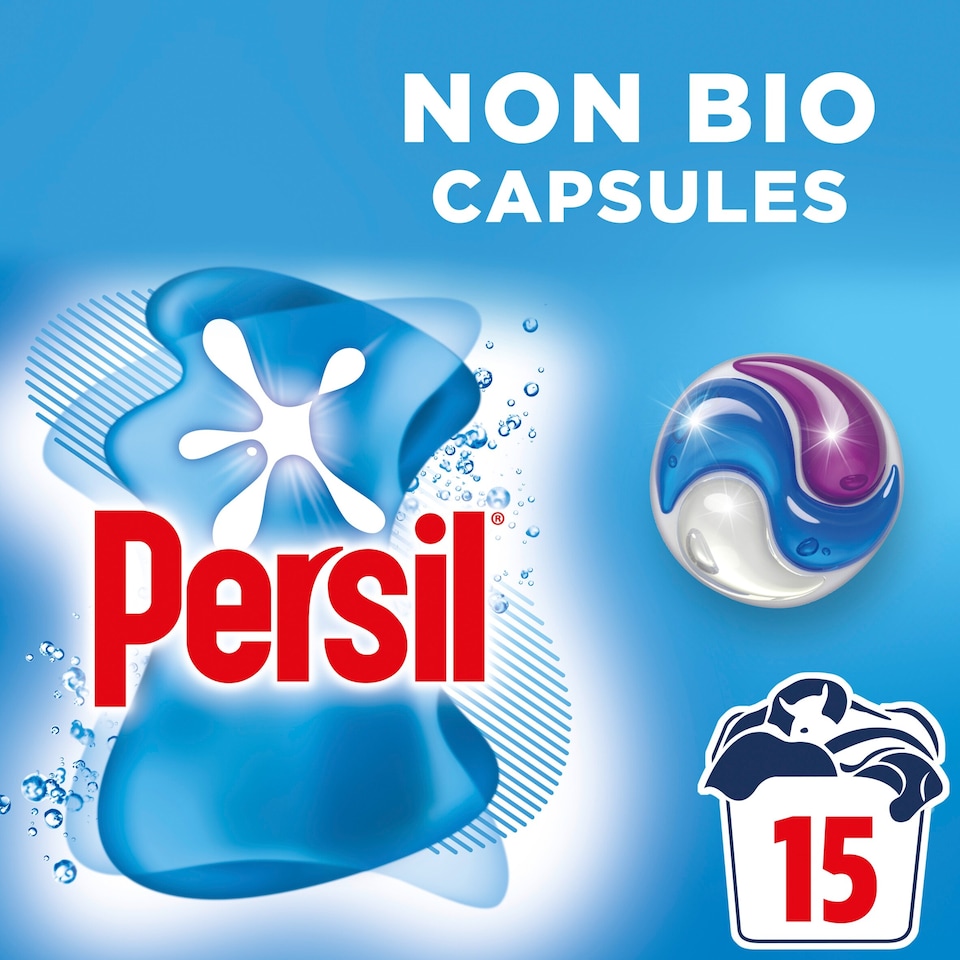 image 1 of Persil Non Bio 3 In1 Laundry Washing Capsules 15 Washes 316.5G