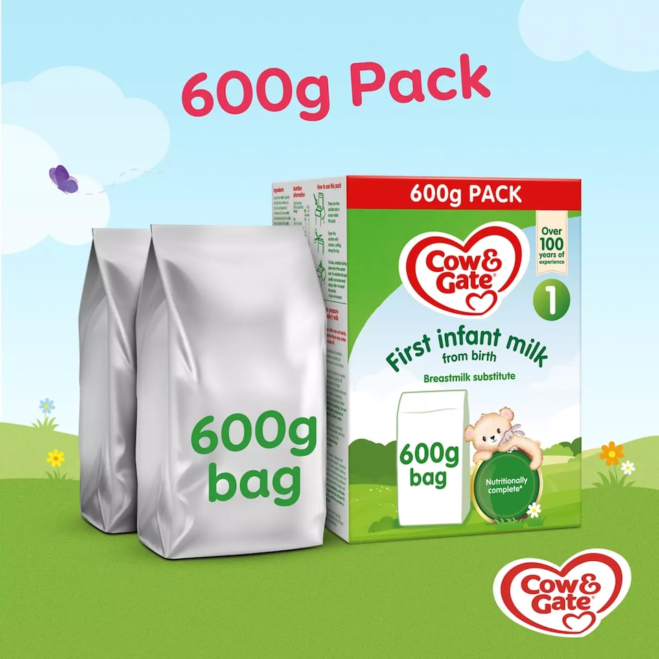 image 1 of Cow & Gate 1 First Infant Baby Milk Formula Powder from Birth 600g