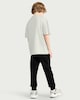 image 2 of F&F Boys Cotton Rich Cuffed Joggers in Black