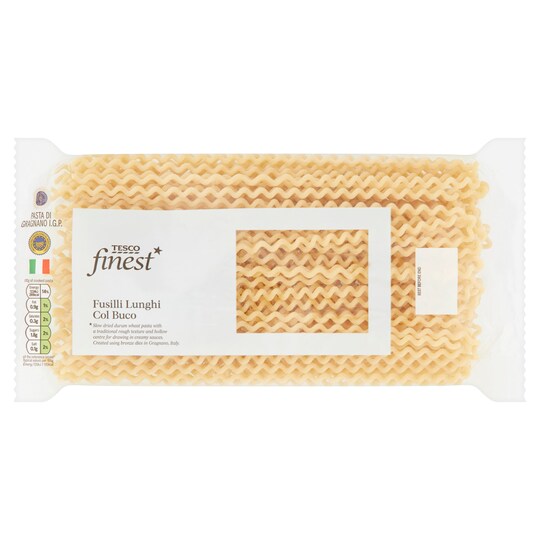 Tesco Finest Fusilli Lunghi Pasta 500G Tesco Groceries