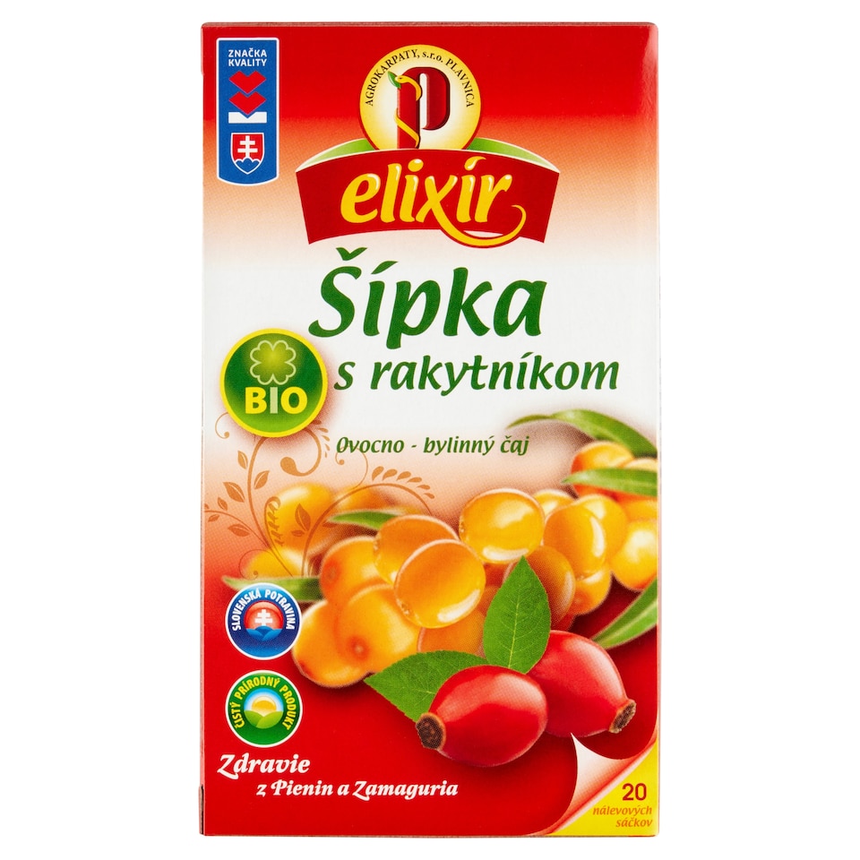 image 1 of Elixír Organic Rosehip with Sea Buckthorn Fruits-Herbal Tea 20 x 1.5 g (30 g)