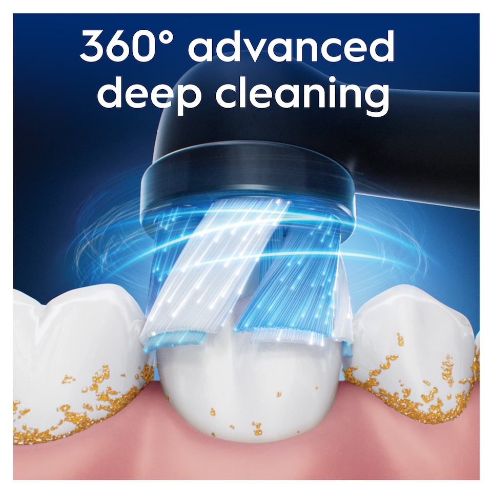 image 1 of Oral-B iO Ultimate Clean Black Toothbrush Heads 4 Pack