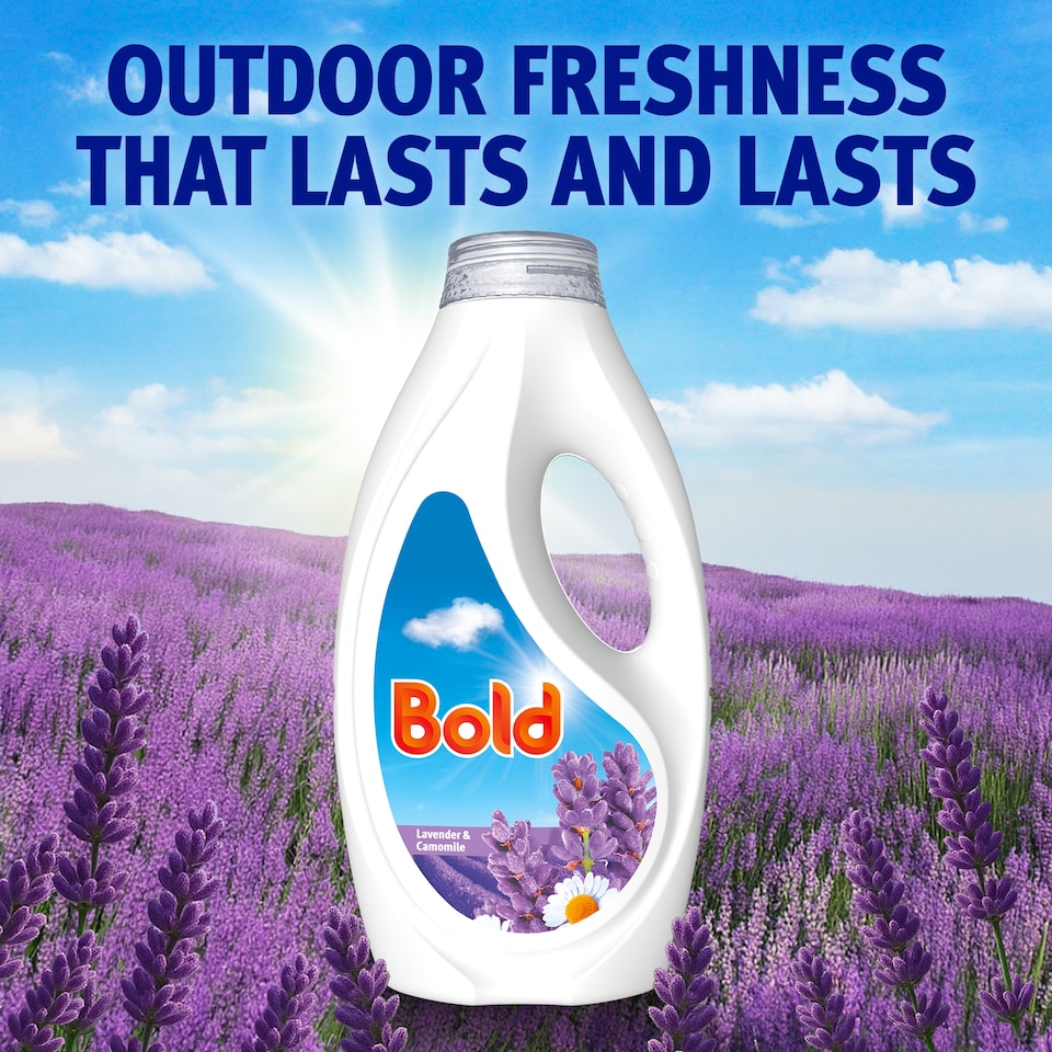 image 1 of Bold built-in stain remover and Lenor freshness Laundry Detergent Lavender and Camomile 43 Washes 1333ml
