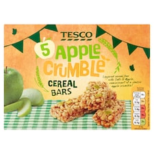 Tesco Apple Crumble Cereal 5 Bars 135G