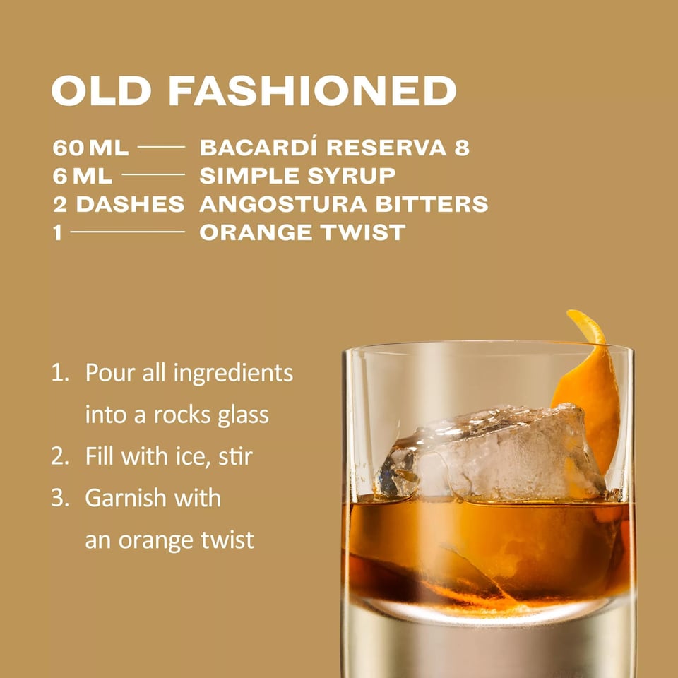 image 1 of Bacardi Reserva Ocho Rum 70Cl