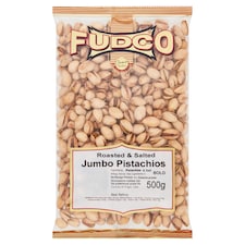 Fudco Roasted and Salted Nuts Jumbo Pistachios 500g
