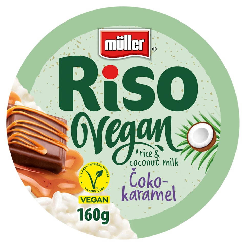 obrázok 1 z Müller Riso Vegan dezert z ryže s čokoládovo-karamelovou príchuťou 160 g