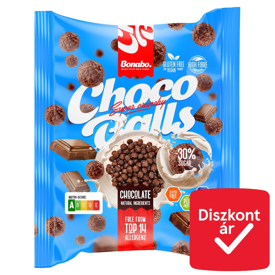 Bonabo Choco Balls gabonagolyók kakaóval 30 g