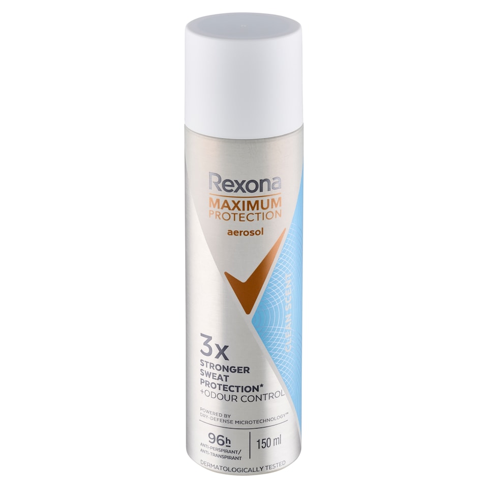image 1 of Rexona Maximum Protection Clean Scent Antiperspirant Spray 150ml