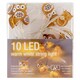 Fall Meister FM0052 10 LED-es elemes melegfehér dekorációs fényfüzér  1. kép
