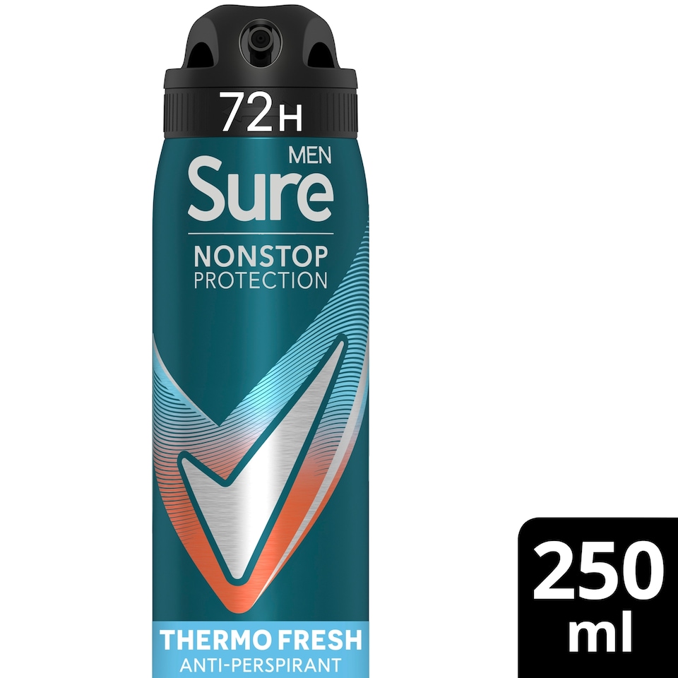 image 1 of Sure Men Thermo Fresh 72h Nonstop Protection Antiperspirant Deodorant 250ml