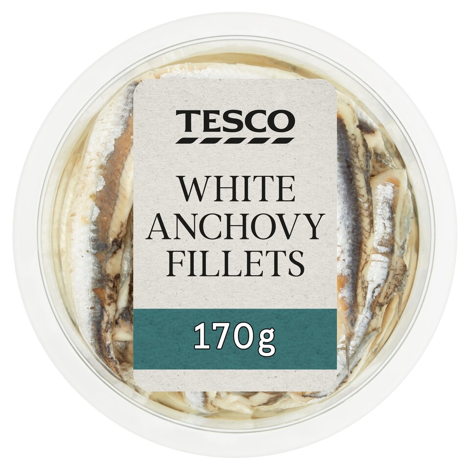 Tesco White Anchovy Fillets 170G Tesco Groceries