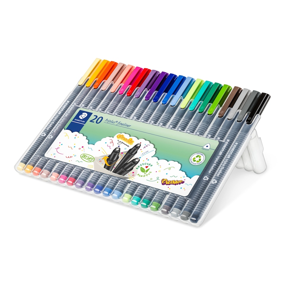 image 1 of Staedtlertriplus Fineliners Asstd 20 Pack