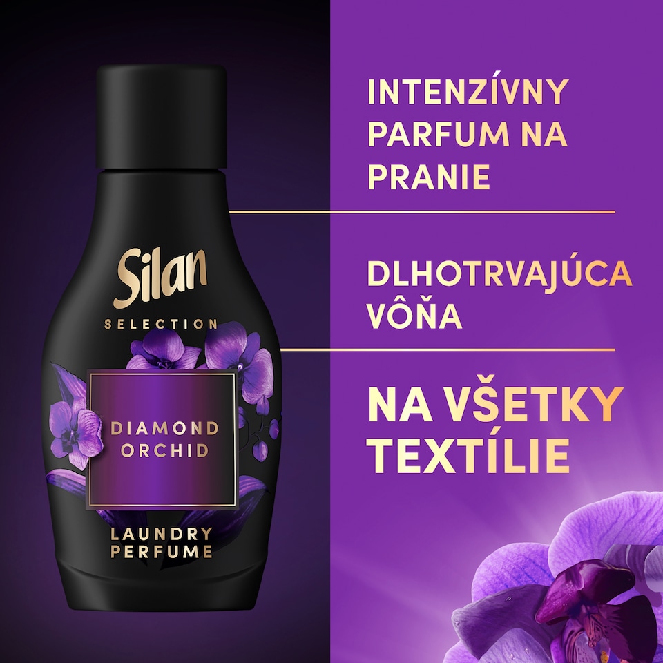 obrázok 1 z Silan Diamond Orchid parfum na pranie 30 praní 540 ml