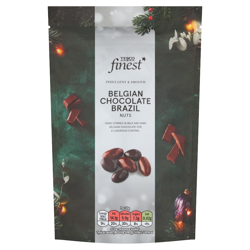 Tesco Finest Belgian Chocolate Brazil Nut Selection 150g                      