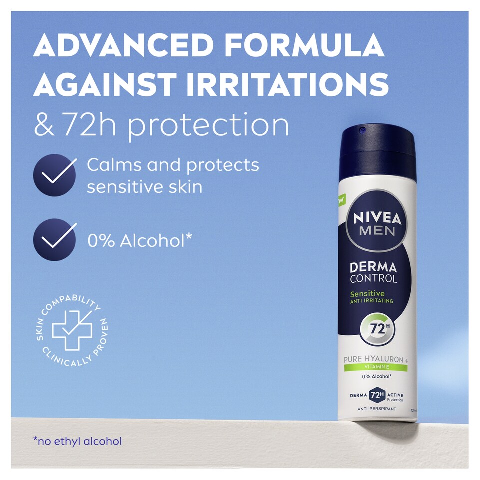 image 1 of Nivea Men Sensitive Protect Antiperspirant Deodorant 150Ml