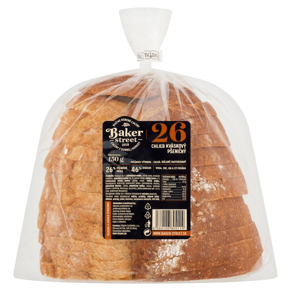obrázok 1 z Baker Street Chlieb kváskový pšeničný 450 g