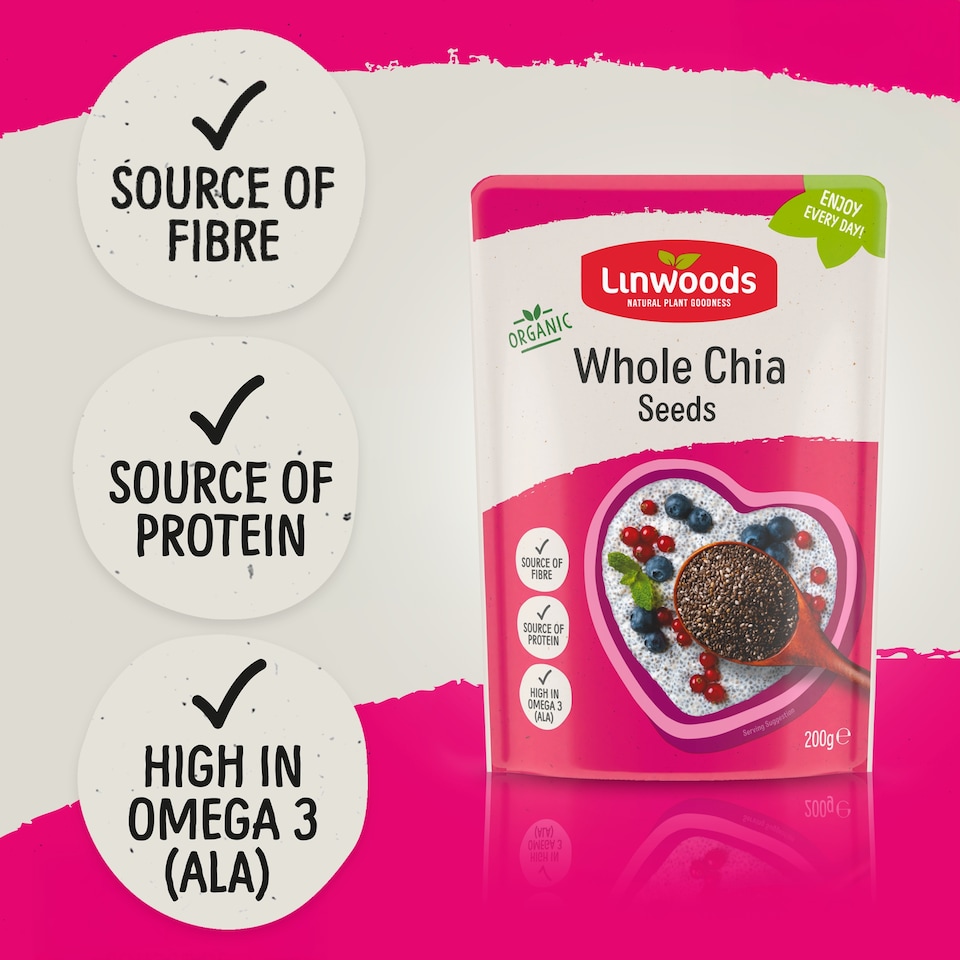 image 1 of Linwoods Organic Whole Chia Seeds 200g