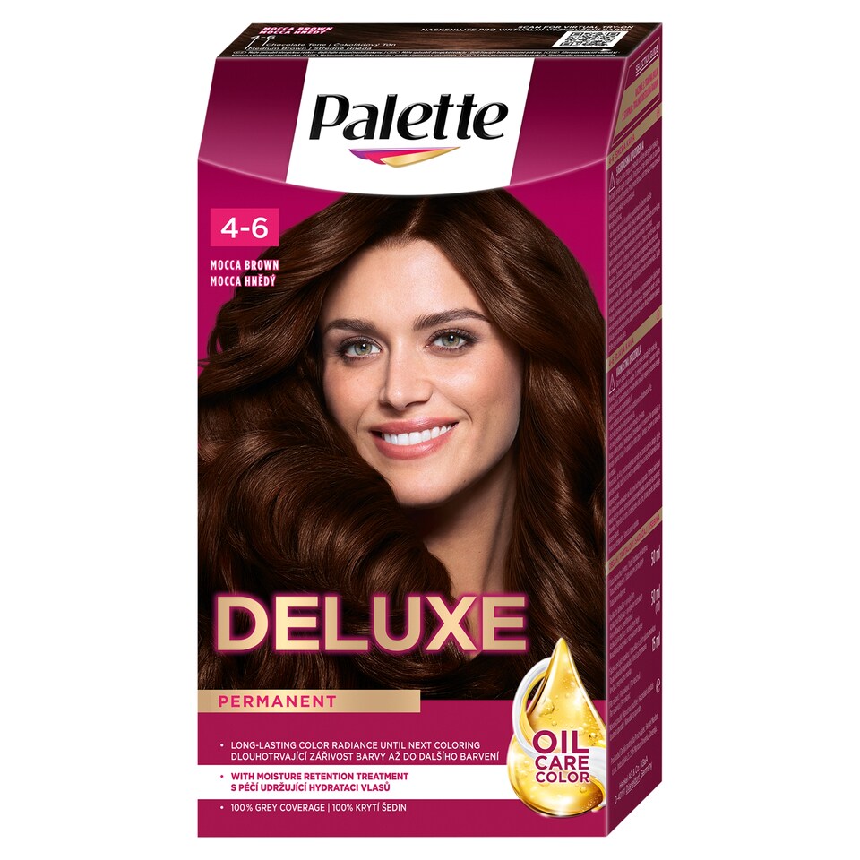 Palette Deluxe 4-6 Mokka barna tartós hajfesték  1. kép