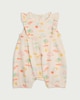 image 1 of F&F Baby Pure Cotton Beach Print Romper in Peach