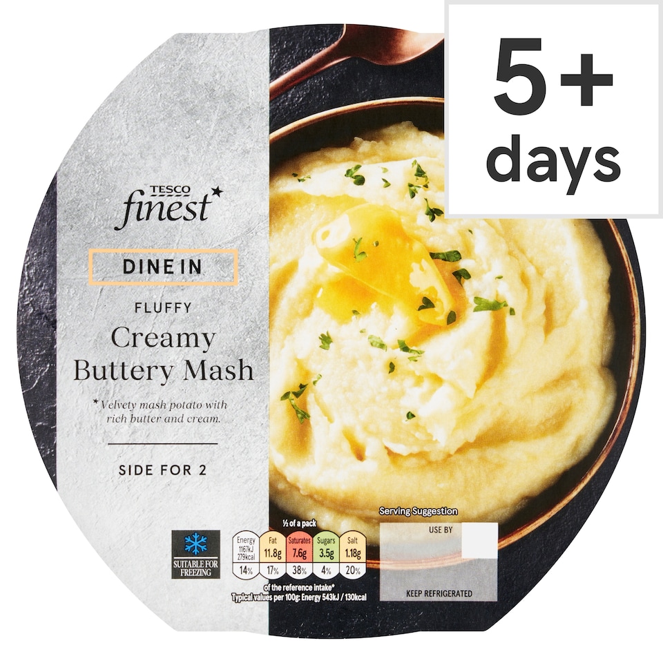 Tesco Finest Dine In Creamy Buttery Mash 450g