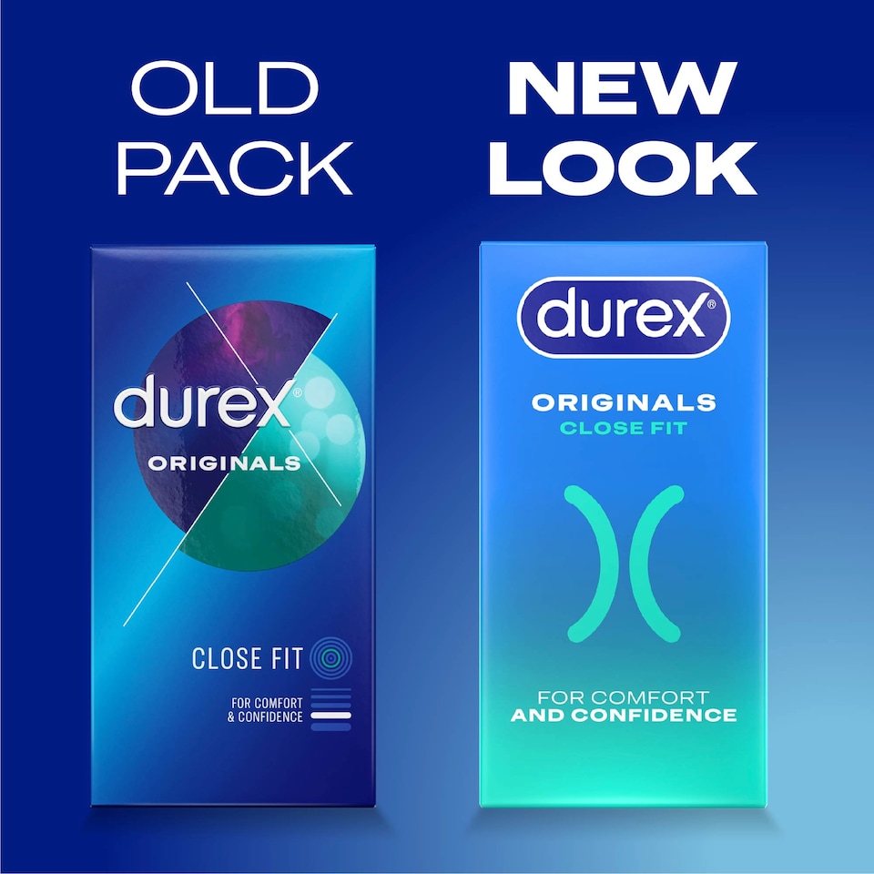 image 1 of Durex Originals Condoms With Silicone Lube Close Fit 12 Pack