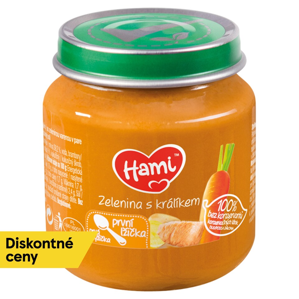 Hami príkrm Zelenina s králikom 125 g