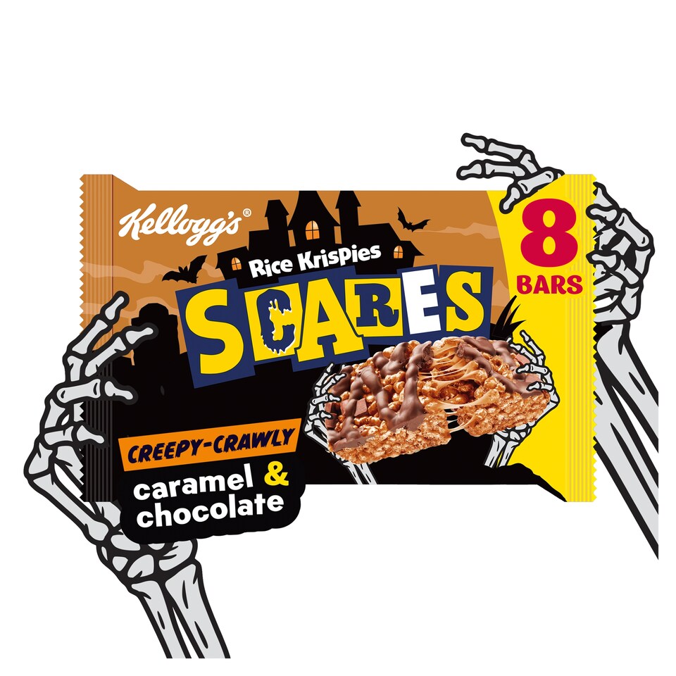 image 1 of Kellogg's Rice Krispies Squares Caramel & Chocolate Snack Bars 8x36g