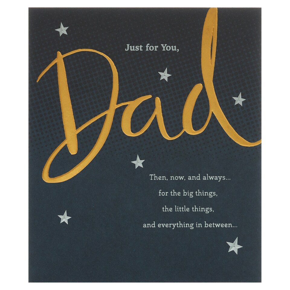 Carlton Birthday Card Just For You, Dad