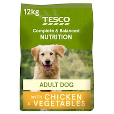 Tesco Chicken & Vegetable Dry Dog Food 12Kg