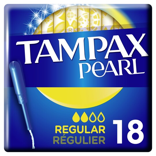 Tampax Pearl Regular Applicator Tampons 18 Tesco Groceries