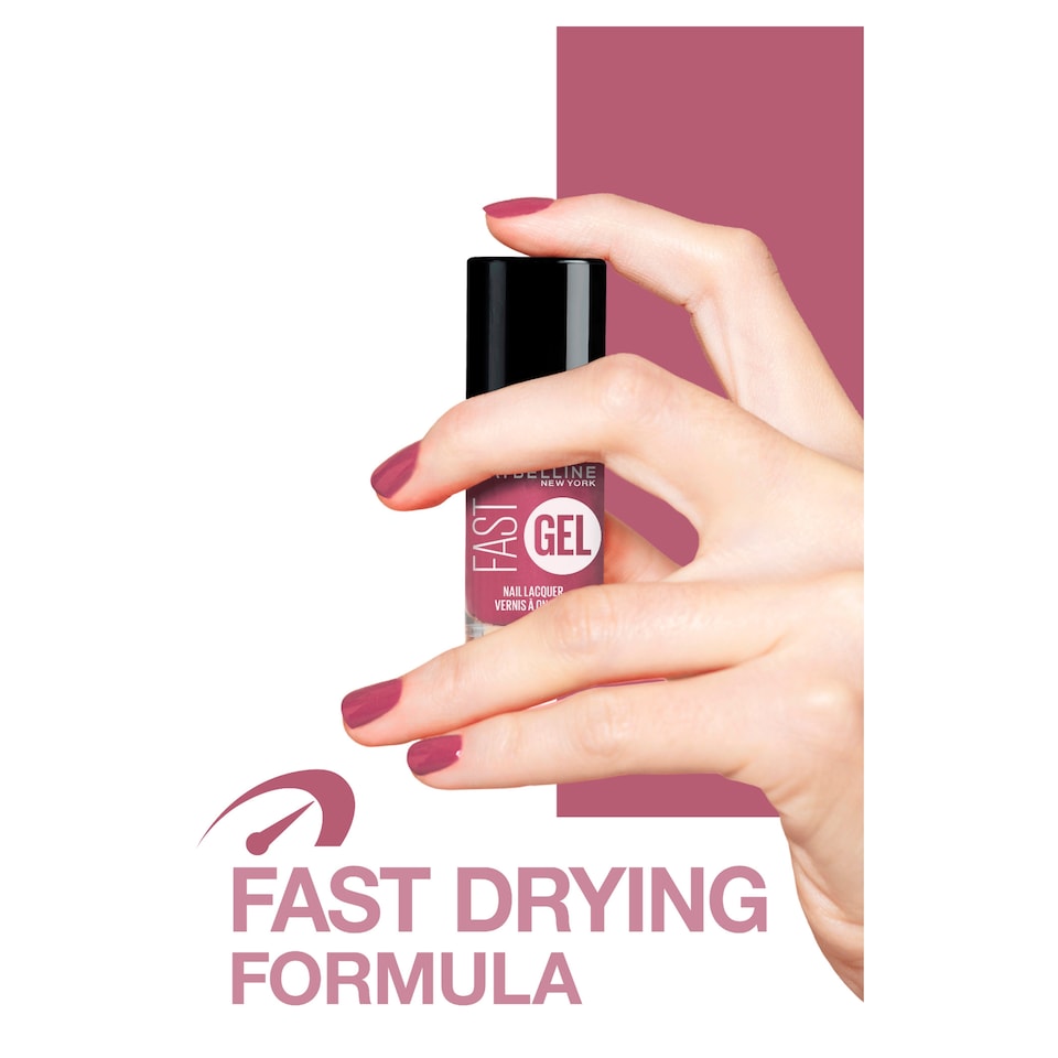 image 1 of Maybelline Fast Gel Nail Lacquer Pink Charge 6.7Ml