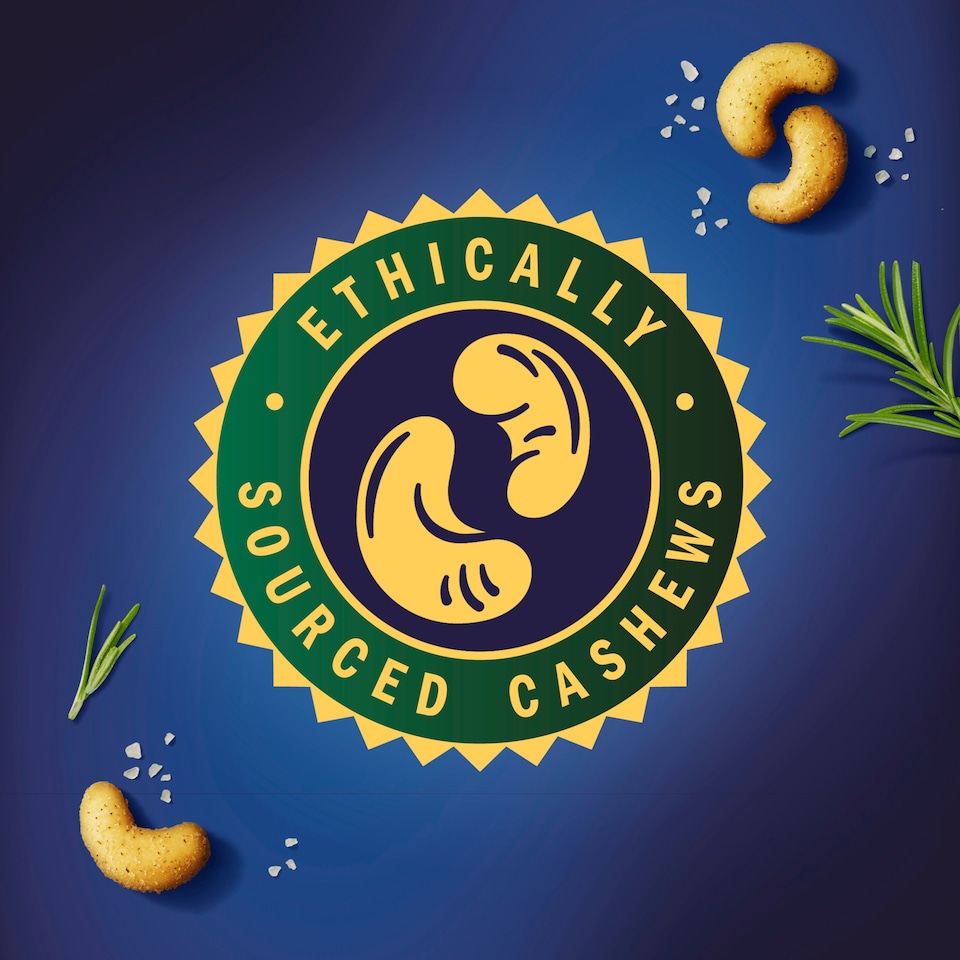 image 1 of KP Signature Sea Salt and Rosemary Cashews 90g
