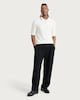 image 2 of F&F Cotton Rich Knitted Short Sleeved Polo Shirt in Ecru