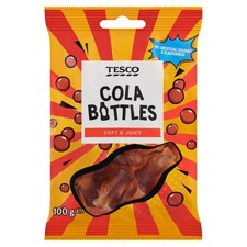 Tesco Cola Bottles Cola Flavoured Jellies 100 g