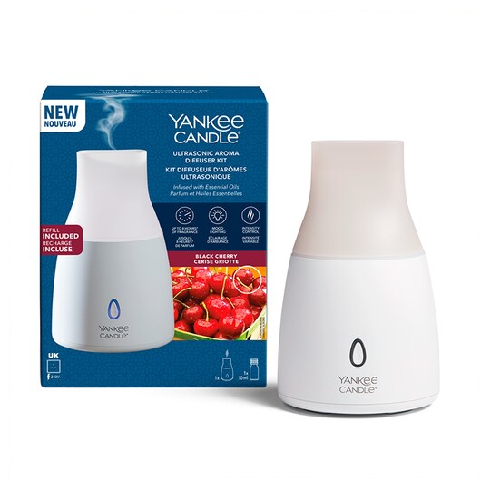 Yankee Candle Aromatherapy Diffuser Kit Black Cherry Tesco Groceries