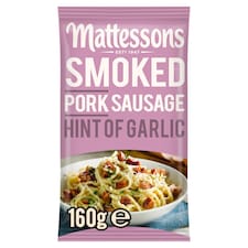 Mattessons Smoked Pork Sausage Garlic 160g