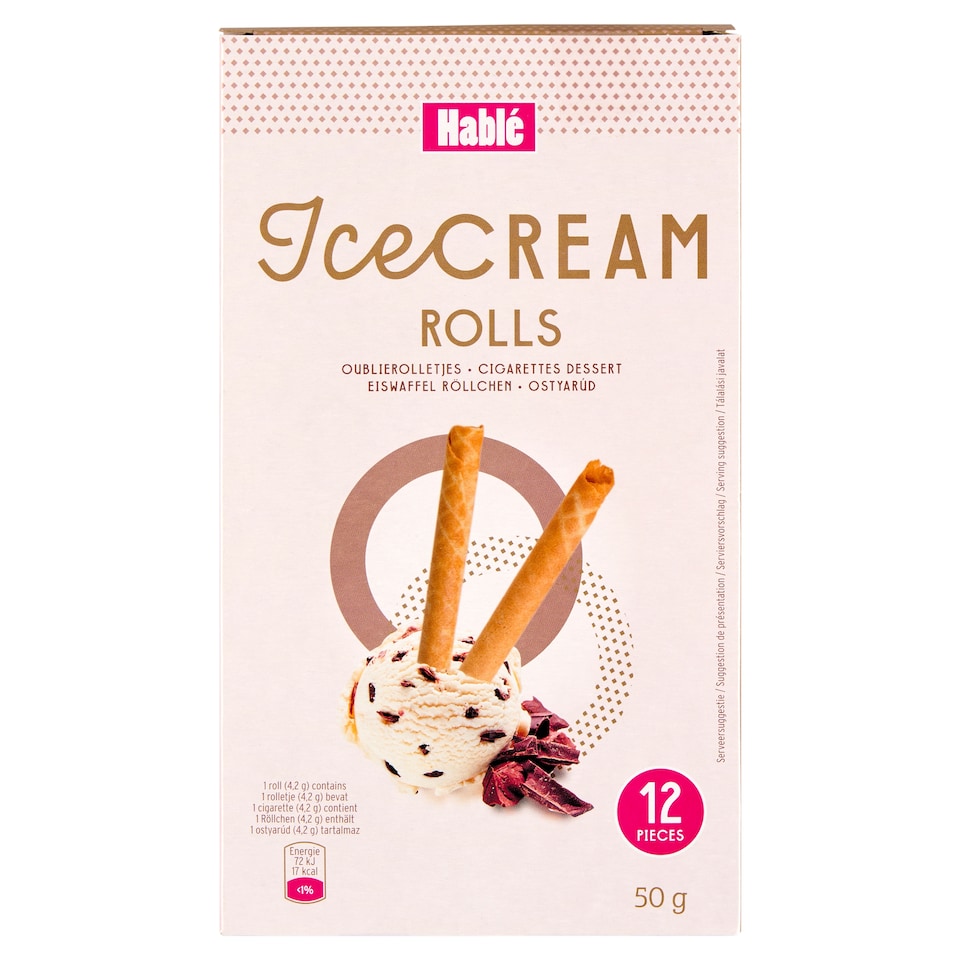 Hablé Ice-Cream ostyarúd 12 db 50 g