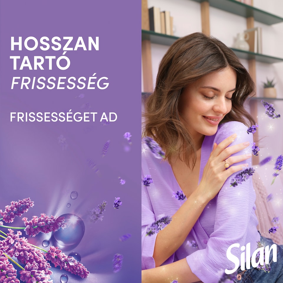 Silan Spring Lavender textilöblítő koncentrátum 64 mosás 1408 ml  1. kép