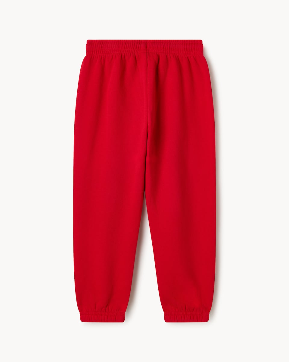 image 1 of Marvel Spider-Man Cotton Rich Joggers in Red