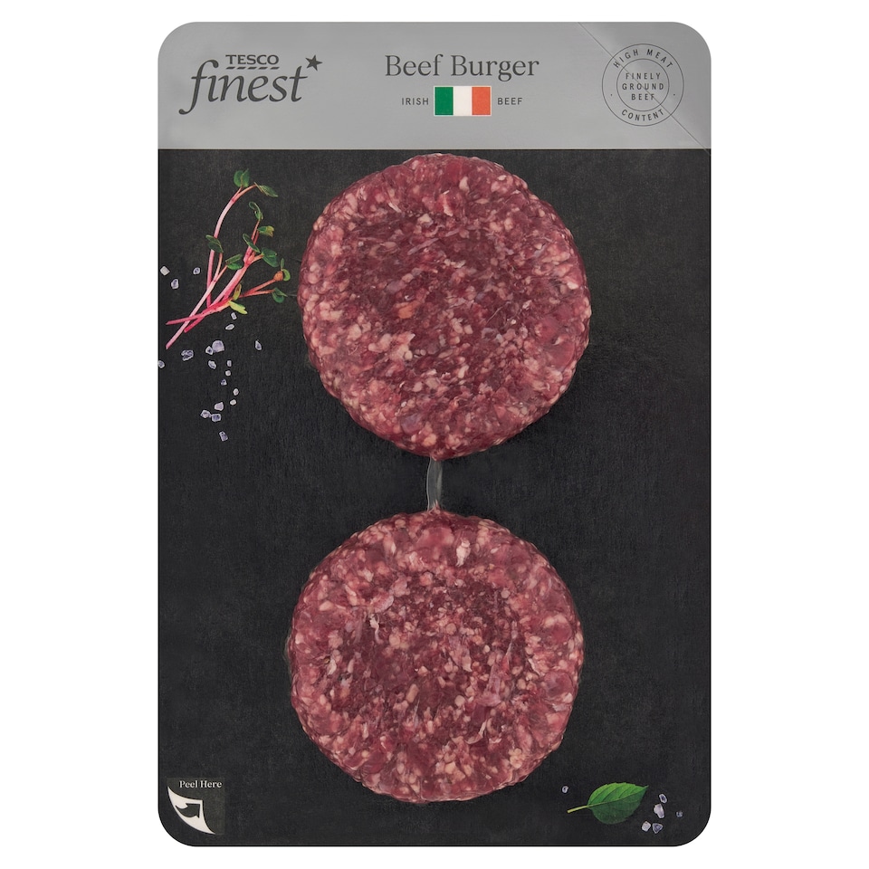 Tesco Finest Succulent Irish Beef Burger 330 g